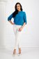 Turquoise women`s blouse loose fit a front pocket georgette 4 - StarShinerS.com