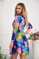 Rochie din crep in clos cu imprimeu floral digital - StarShinerS 2 - StarShinerS.ro