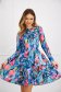 Rochie din crep in clos cu imprimeu floral digital - StarShinerS 1 - StarShinerS.ro