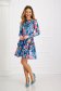 Rochie din crep in clos cu imprimeu floral unic - StarShinerS 3 - StarShinerS.ro