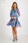 Rochie din crep in clos cu imprimeu floral digital - StarShinerS 4 - StarShinerS.ro