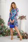 Rochie din crep in clos cu imprimeu floral digital - StarShinerS 5 - StarShinerS.ro