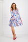 Rochie din crep in clos cu imprimeu floral digital - StarShinerS 4 - StarShinerS.ro
