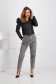 Black jacket from ecological leather tented high shoulders 3 - StarShinerS.com
