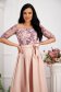 Powder pink - StarShinerS asymmetrical cloche dress from satin off-shoulder lace and sequins details 2 - StarShinerS.com