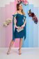 - StarShinerS dirty green dress elastic cloth midi pencil with pearls 1 - StarShinerS.com