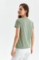 Khaki t-shirt cotton loose fit with rounded cleavage 3 - StarShinerS.com