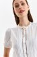 White women`s shirt cotton loose fit short sleeves with puffed sleeves 5 - StarShinerS.com