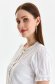 White women`s shirt cotton loose fit short sleeves with puffed sleeves 6 - StarShinerS.com