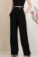 Pantaloni lungi din stofa premium elastica negri evazati cu buzunare laterale - StarShinerS 7 - StarShinerS.ro