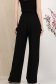 Pantaloni lungi din stofa premium elastica negri evazati cu buzunare laterale - StarShinerS 5 - StarShinerS.ro