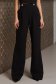 Pantaloni lungi din stofa premium elastica negri evazati cu buzunare laterale - StarShinerS 1 - StarShinerS.ro