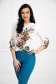 Women`s blouse loose fit viscose with floral print - StarShinerS 2 - StarShinerS.com
