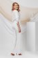 Pantaloni din stofa usor elastica ivoire evazati cu buzunare laterale - PrettyGirl 3 - StarShinerS.ro