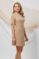 Nude dress cloth high collar with pearls pencil 2 - StarShinerS.com