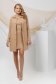 Nude overcoat straight with pearls elastic cloth 4 - StarShinerS.com