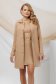 Nude overcoat straight with pearls elastic cloth 1 - StarShinerS.com