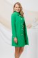 Green overcoat straight with pearls elastic cloth 2 - StarShinerS.com