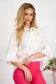White women`s blouse thin fabric asymmetrical loose fit - StarShinerS 1 - StarShinerS.com
