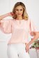 Pink women`s blouse thin fabric loose fit with bell sleeve - StarShinerS 1 - StarShinerS.com