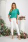 Green women`s blouse thin fabric loose fit with bell sleeve - StarShinerS 4 - StarShinerS.com