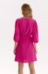 Rochie din material subtire roz scurta in clos cu elastic in talie si maneci bufante - Top Secret 3 - StarShinerS.ro