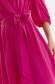 Rochie din material subtire roz scurta in clos cu elastic in talie si maneci bufante - Top Secret 6 - StarShinerS.ro