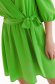 Rochie din material subtire verde scurta in clos cu elastic in talie si maneci bufante - Top Secret 5 - StarShinerS.ro