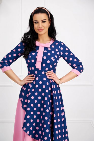 Pink dresses, Dress midi cloth with bow cloche - StarShinerS - StarShinerS.com