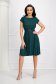 Rochie din lycra cu sclipici verde-inchis in clos cu elastic in talie - StarShinerS 4 - StarShinerS.ro