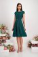 - StarShinerS darkgreen dress lycra with glitter details cloche with elastic waist 5 - StarShinerS.com