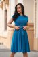 - StarShinerS petrol blue dress lycra with glitter details cloche with elastic waist 3 - StarShinerS.com