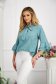 Mint women`s blouse thin fabric asymmetrical loose fit - StarShinerS 3 - StarShinerS.com
