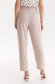 Beige trousers conical high waisted thin fabric lateral pockets 3 - StarShinerS.com