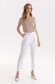 Pantaloni din material subtire albi conici cu talie inalta si buzunare laterale - Top Secret 1 - StarShinerS.ro