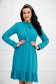 Turquoise dress georgette cloche with elastic waist 6 - StarShinerS.com