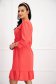 Coral dress georgette cloche with elastic waist detachable cord 6 - StarShinerS.com