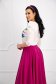 - StarShinerS blue women`s blouse from veil fabric slightly elastic fabric with floral print tented 2 - StarShinerS.com