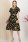 Rochie din voal midi in clos cu elastic in talie si accesoriu tip curea - StarShinerS 3 - StarShinerS.ro