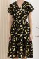 Rochie din voal midi in clos cu elastic in talie si accesoriu tip curea - StarShinerS 4 - StarShinerS.ro