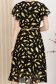 Rochie din voal midi in clos cu elastic in talie si accesoriu tip curea - StarShinerS 5 - StarShinerS.ro
