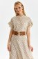 White dress thin fabric cloche with ruffled sleeves 4 - StarShinerS.com