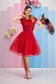 - StarShinerS red cloche dress from tulle with sequin embellished details laced 1 - StarShinerS.com