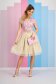- StarShinerS short cut powder pink cloche dress from tulle accessorized with tied waistband 5 - StarShinerS.com