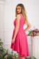 - StarShinerS pink occasional asymmetrical short cut sleeveless cloche dress from satin 3 - StarShinerS.com