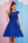 - StarShinerS blue dress from tulle short cut cloche v back neckline 2 - StarShinerS.com