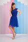 - StarShinerS blue dress from tulle short cut cloche v back neckline 4 - StarShinerS.com