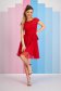 - StarShinerS red dress from tulle short cut cloche v back neckline 4 - StarShinerS.com