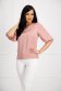 Lightpink women`s blouse from satin loose fit with cuffs with decorative buttons - StarShinerS 2 - StarShinerS.com