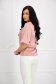 Lightpink women`s blouse from satin loose fit with cuffs with decorative buttons - StarShinerS 3 - StarShinerS.com